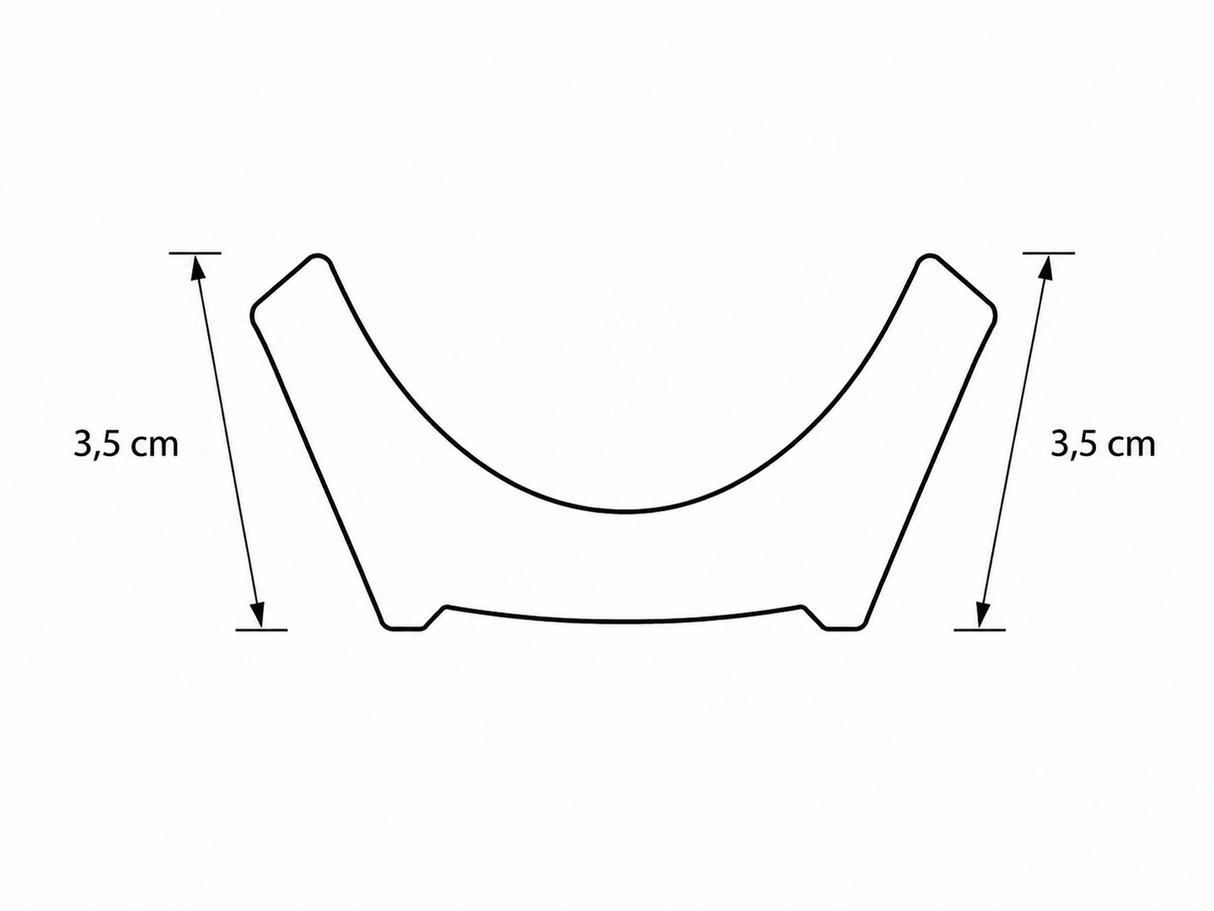 Radius - profilo angolo in polimero da 2 m