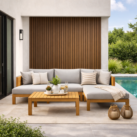 Doga per Esterno Teak Marrone  – 22×290 cm